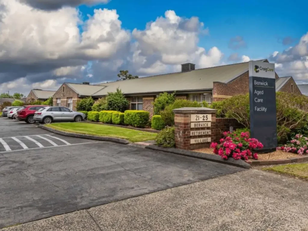 Outside view of CraigCare Berwick Aged Care Home.
